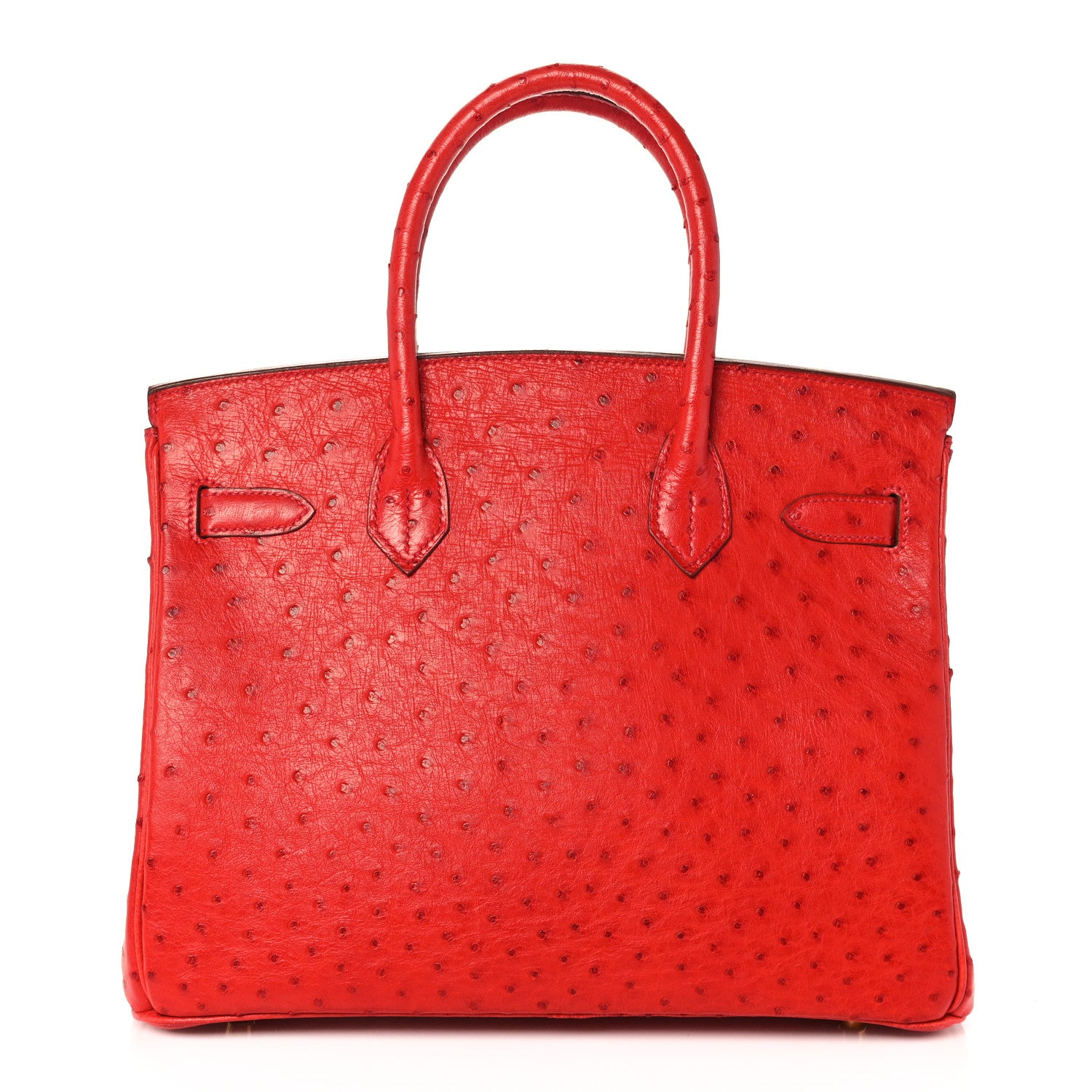 Hermes Ostrich Birkin 30 Rouge Vif 3 of 33