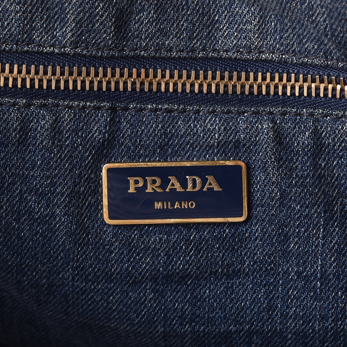 Denim Logo Tote