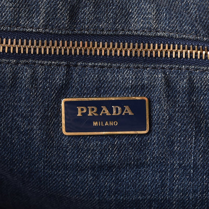 Prada Denim Logo Tote 6 of 6