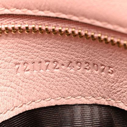 Gucci Roxy Calfskin Web Medium Blondie Top Handle Shoulder Flap Bag Powder Pink 8 of 13