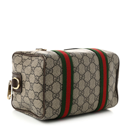 Gucci GG Supreme Web Mini GG Top Handle Bag Beige Ebony New Acero 4 of 12