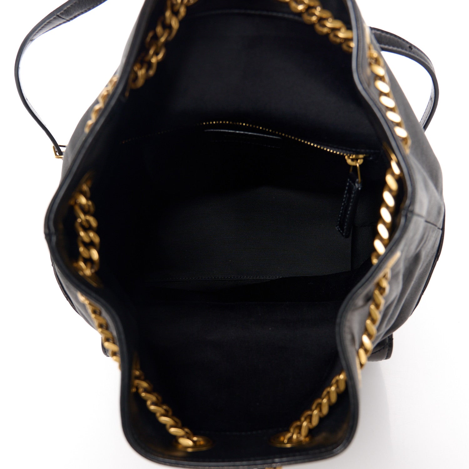 Saint Laurent Lambskin Matelasse Monogram Joe Backpack Black 5 of 11