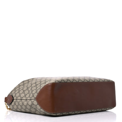 Gucci GG Supreme Monogram Large Linea A Hobo Light Brown 4 of 16