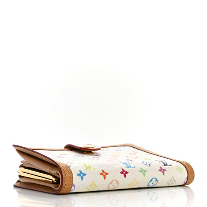 Louis Vuitton Monogram Multicolor French Purse Wallet White 4 of 13
