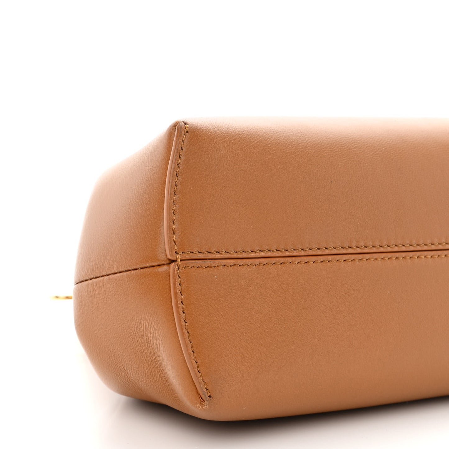 Shiny Nappa Small Fendi First Caramello