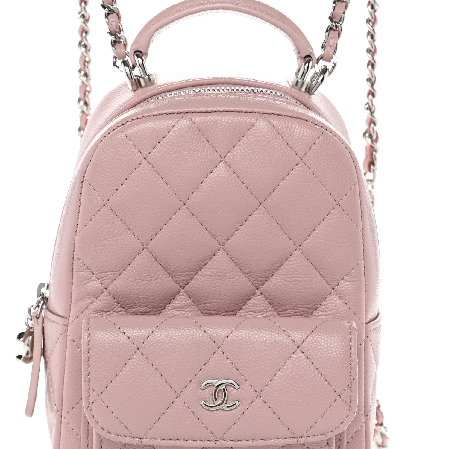 Chanel Caviar Quilted CC Mini Classic Backpack Pink 1940732 – FASHIONPHILE