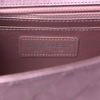 Chanel Metallic Calfskin Quilted Mini Rectangular Flap Pink 6 of 12
