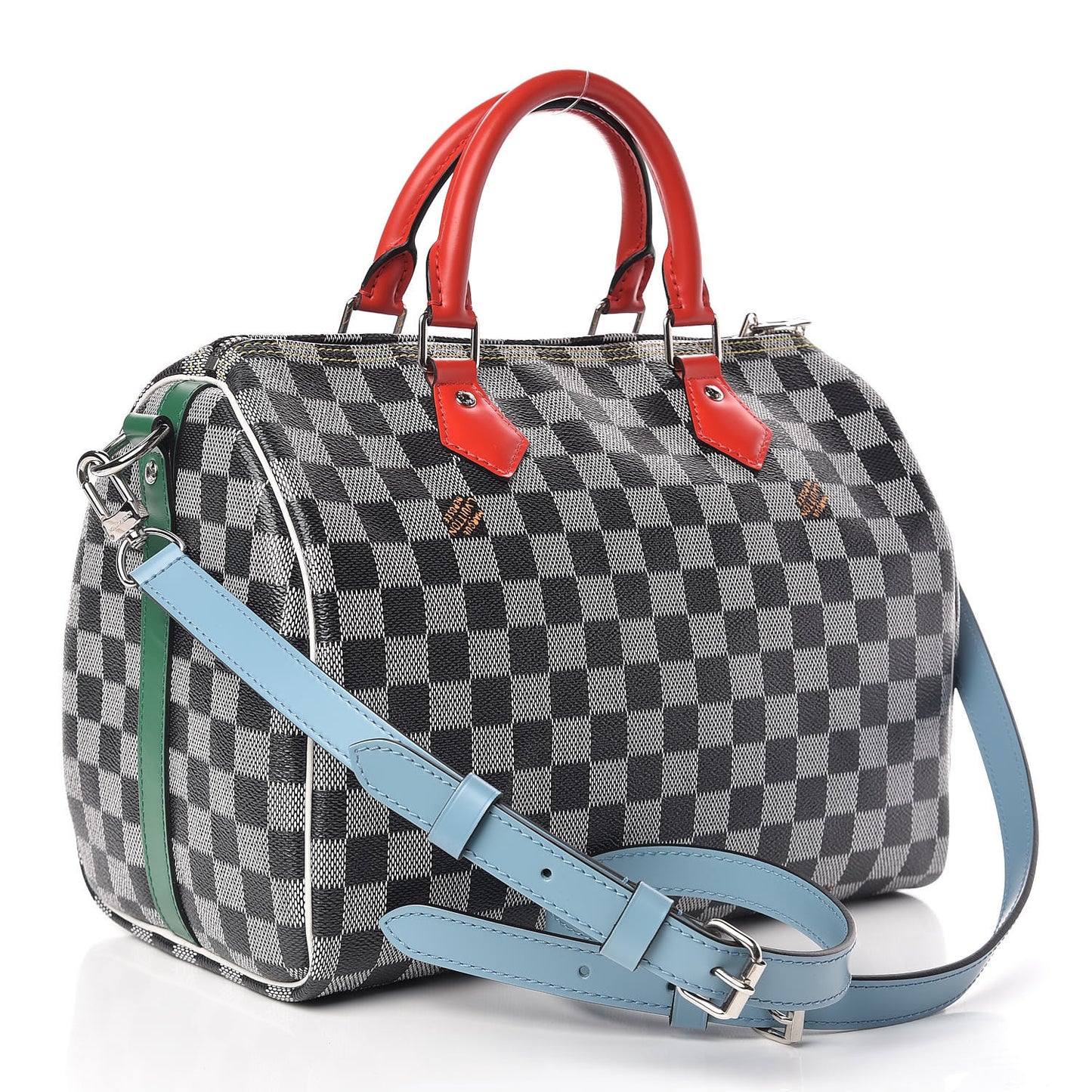 Damier Speedy Bandouliere 30 Black White