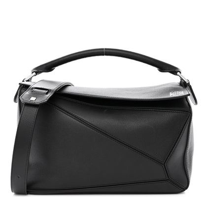 Loewe Calfskin Medium Puzzle Bag Black 1 of 12
