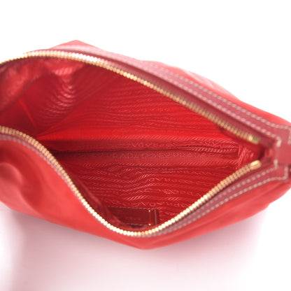 Prada Tessuto Nylon Saffiano Vela Crossbody Bag Red 5 of 11
