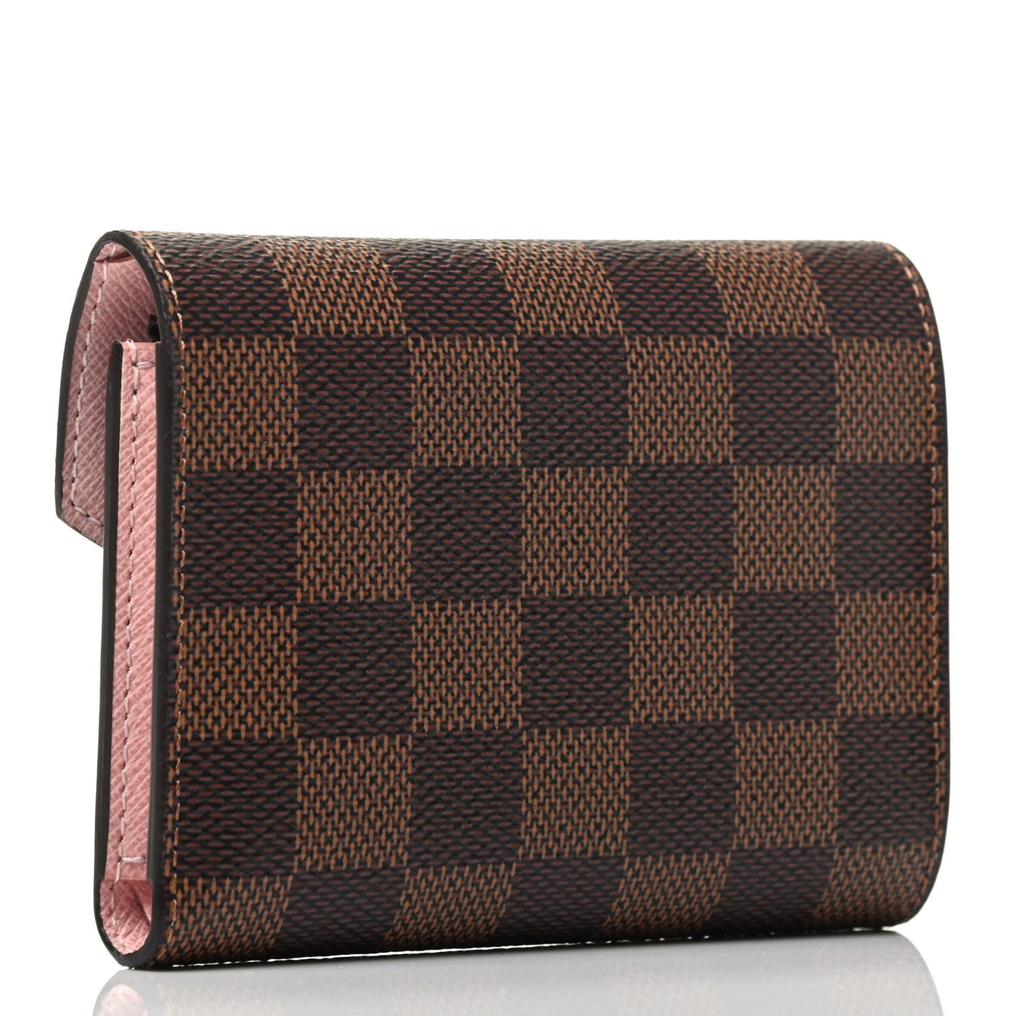 Damier Ebene Victorine Wallet Rose Ballerine