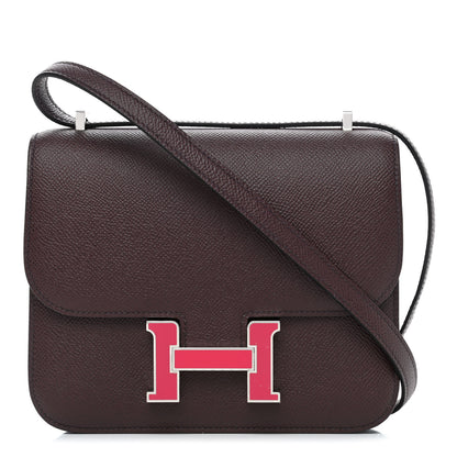 Hermes Epsom Enamel Constance 18 Rouge Sellier Framboise 1 of 4
