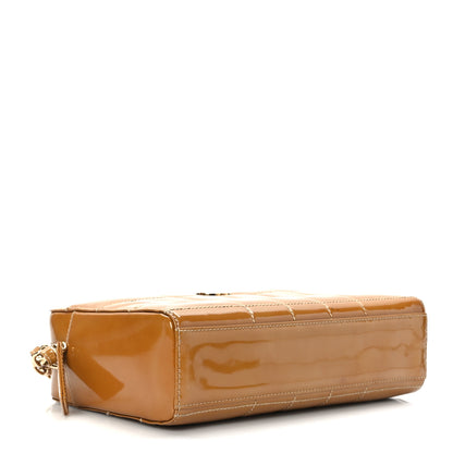 Chanel Patent Quilted Chocolate Bar Beige 4 of 10