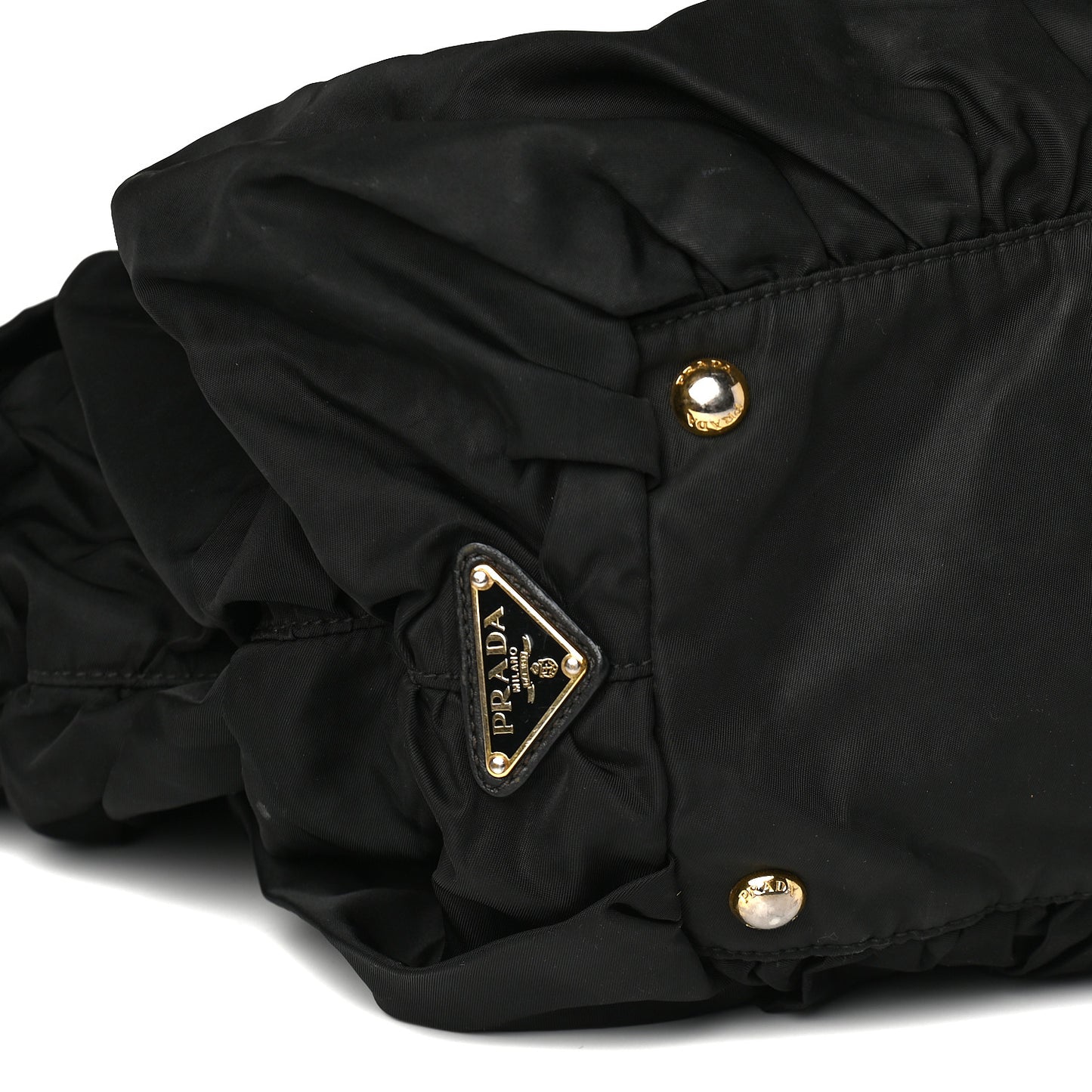 Tessuto Nylon Origami Pleated Tote Black