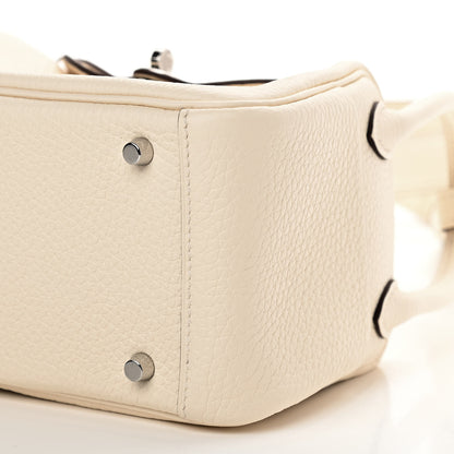 Hermes Taurillon Clemence Mini Lindy 20 Nata 10 of 11