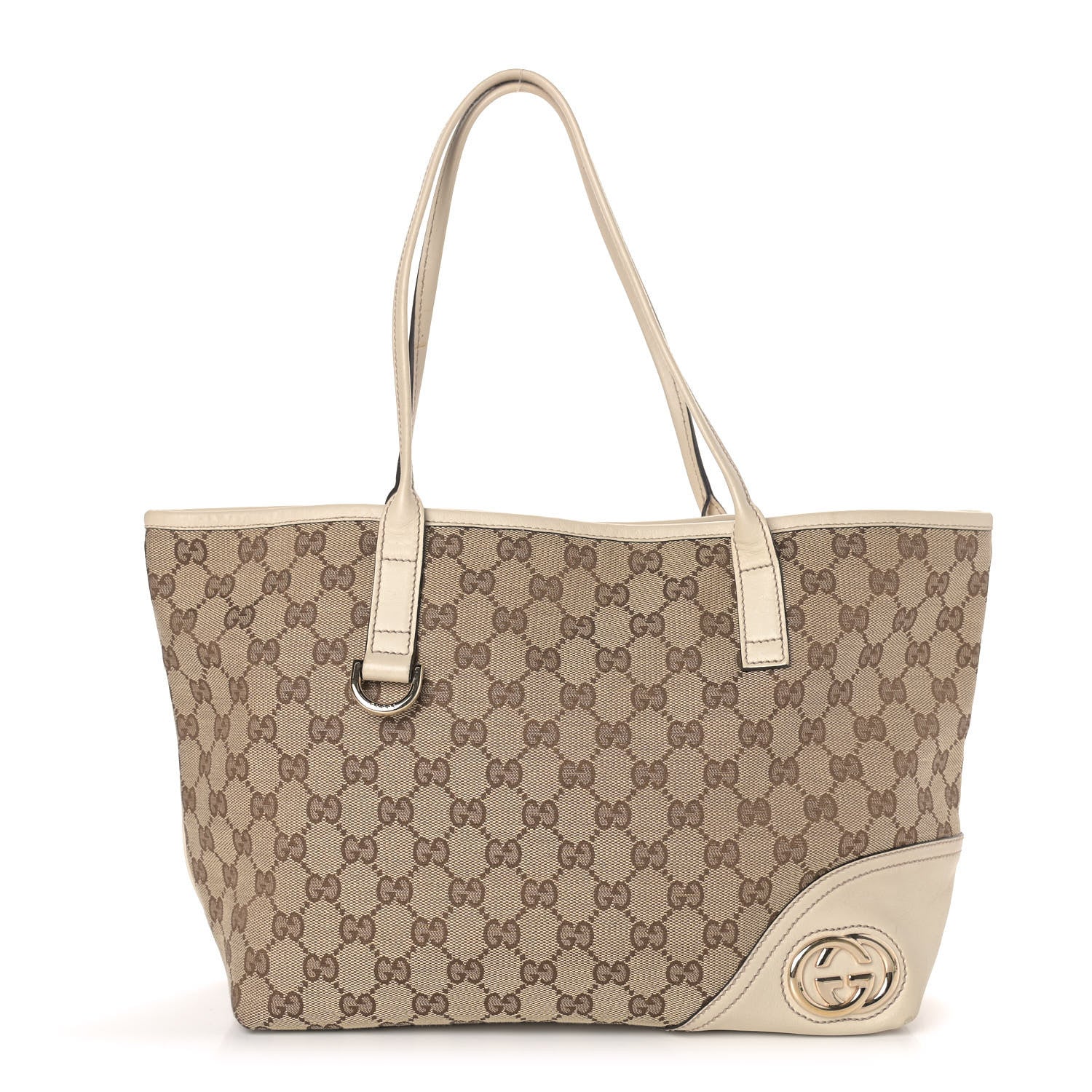 Gucci Monogram Medium New Britt Tote Off White 1 of 9