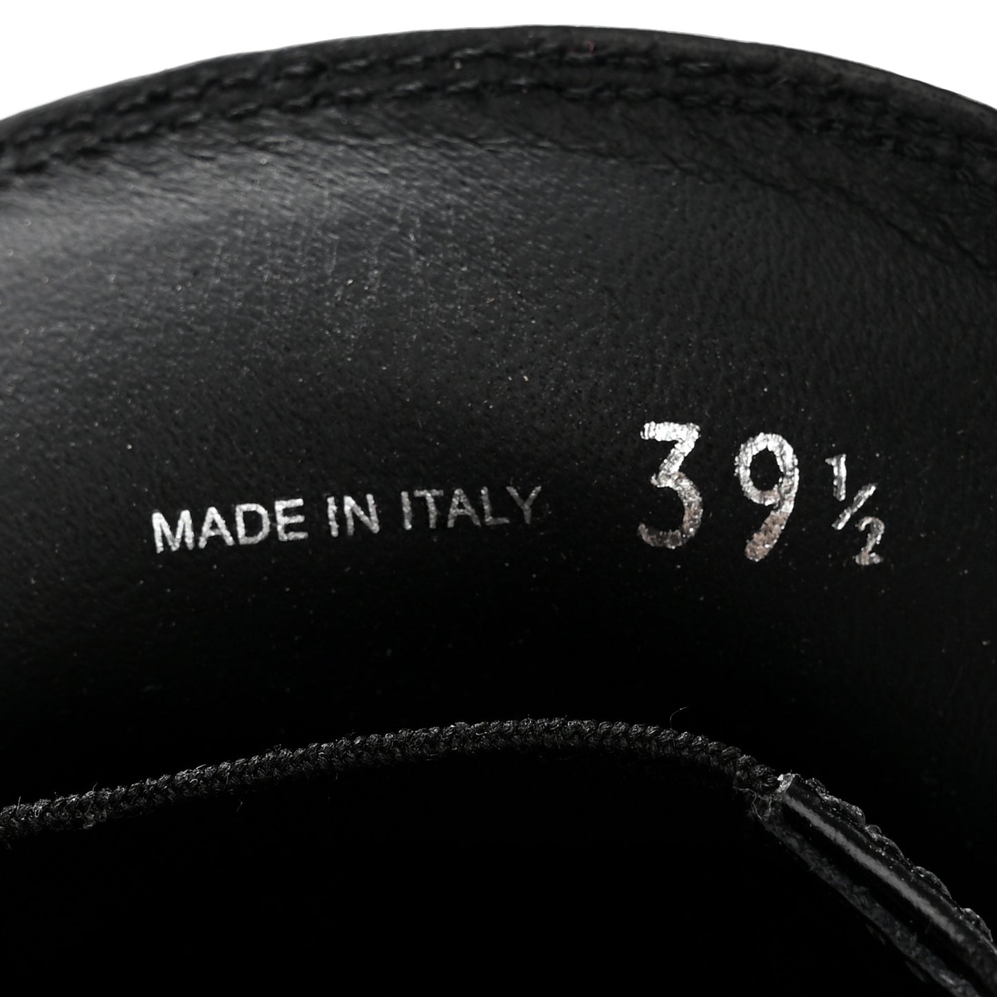 Spazzolato Metal Triangle Logo 50mm Loafers 39.5 Black