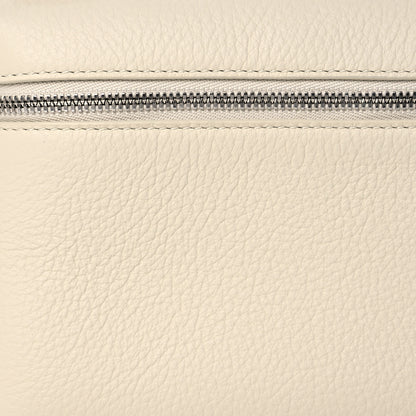Loro Piana Grained Calfskin L19 Extra Pocket Pouch Whisper White 7 of 9