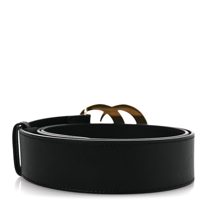 Gucci Moon Calfskin Pearl Double G 40mm Belt 85 34 Black Cream 2 of 8