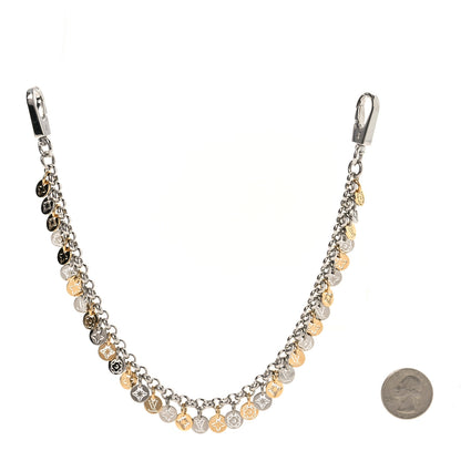 Louis Vuitton Metal Pastilles Key Chain Bag Charm Silver Gold 2 of 3