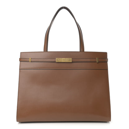 Saint Laurent Calfskin Small Manhattan Shopper Tote Brick 1 of 12