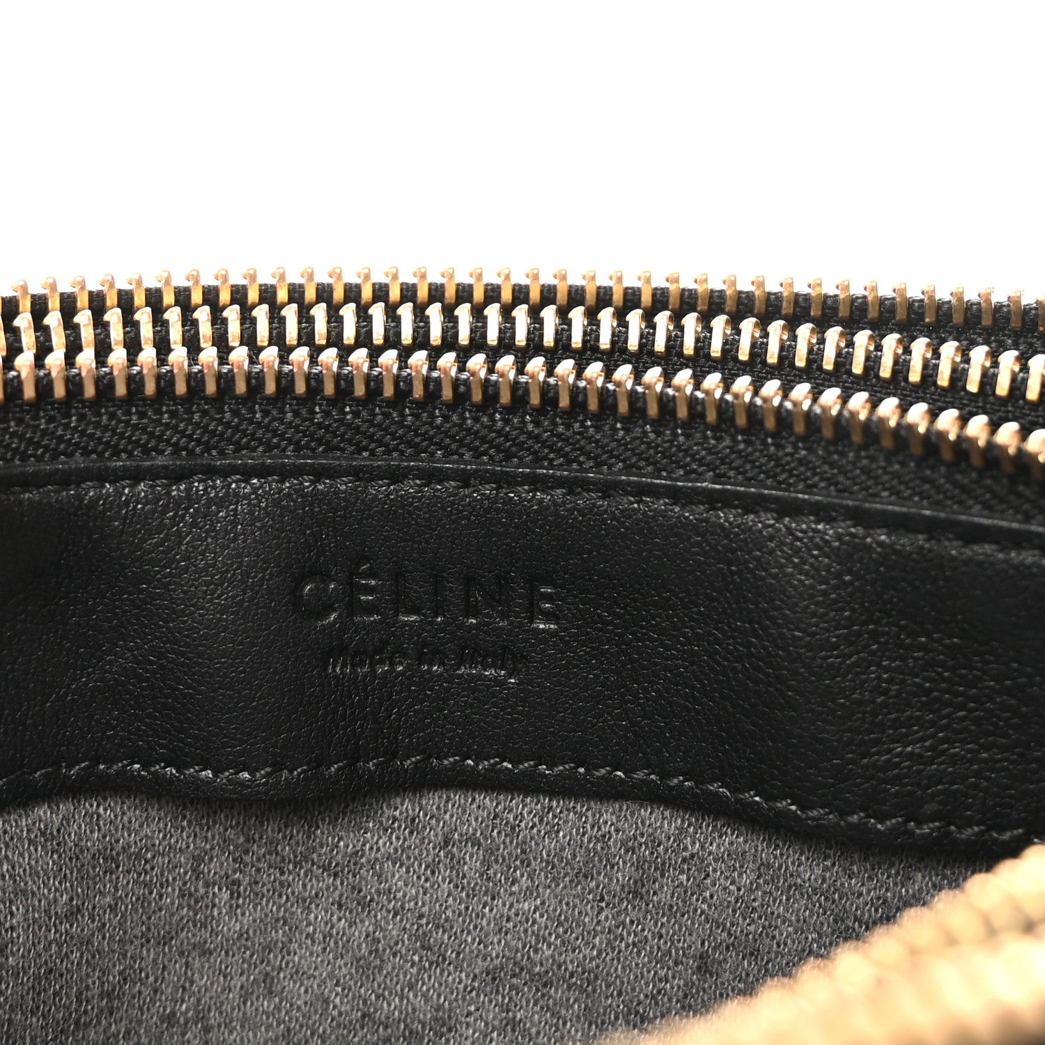 Celine Lambskin Small Trio Crossbody Bag Black 6 of 9