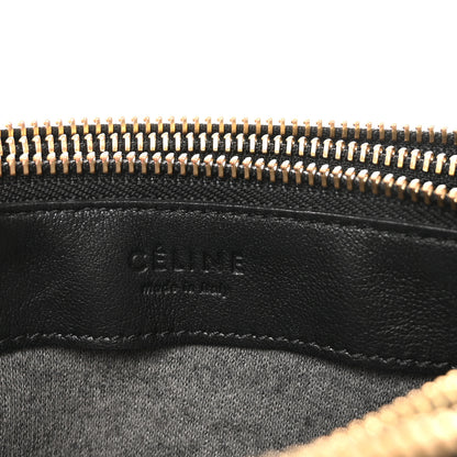 Celine Lambskin Small Trio Crossbody Bag Black 6 of 9