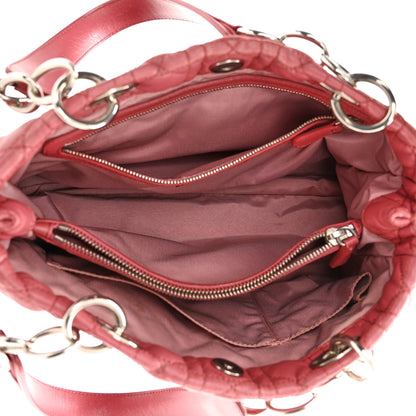 Christian Dior Lambskin Cannage Small Dior Soft Shopping Tote Pink 5 of 12