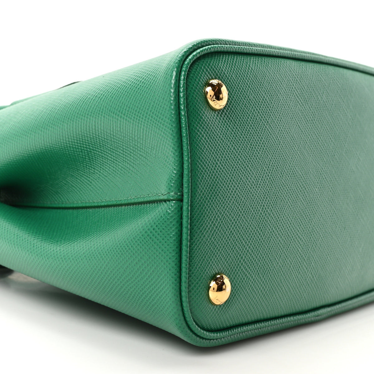 Prada Saffiano Cuir Mini Double Bag Mango 8 of 9