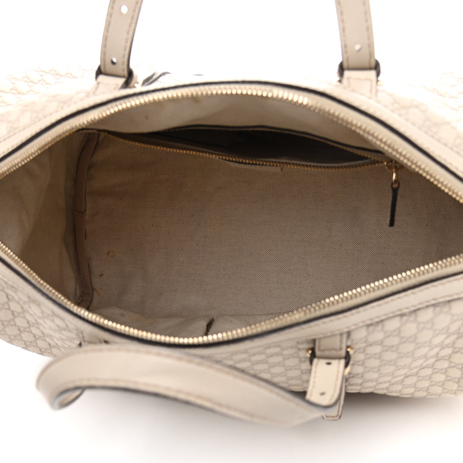 Gucci Soft Microguccissima Medium Nice Boston Off White 4 of 16