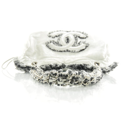Chanel Lambskin Drawstring Tweedy Tote 4 of 9
