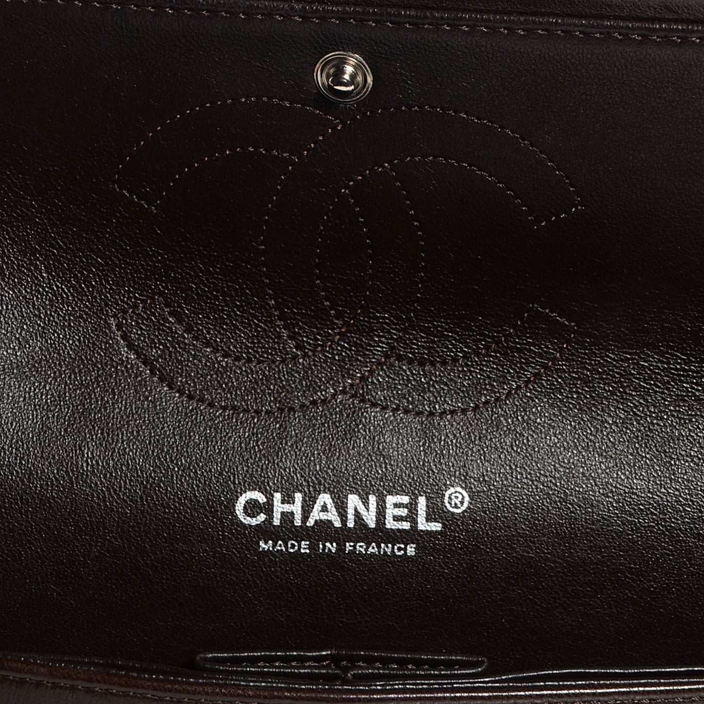 Lambskin Medium Double Flap Brown
