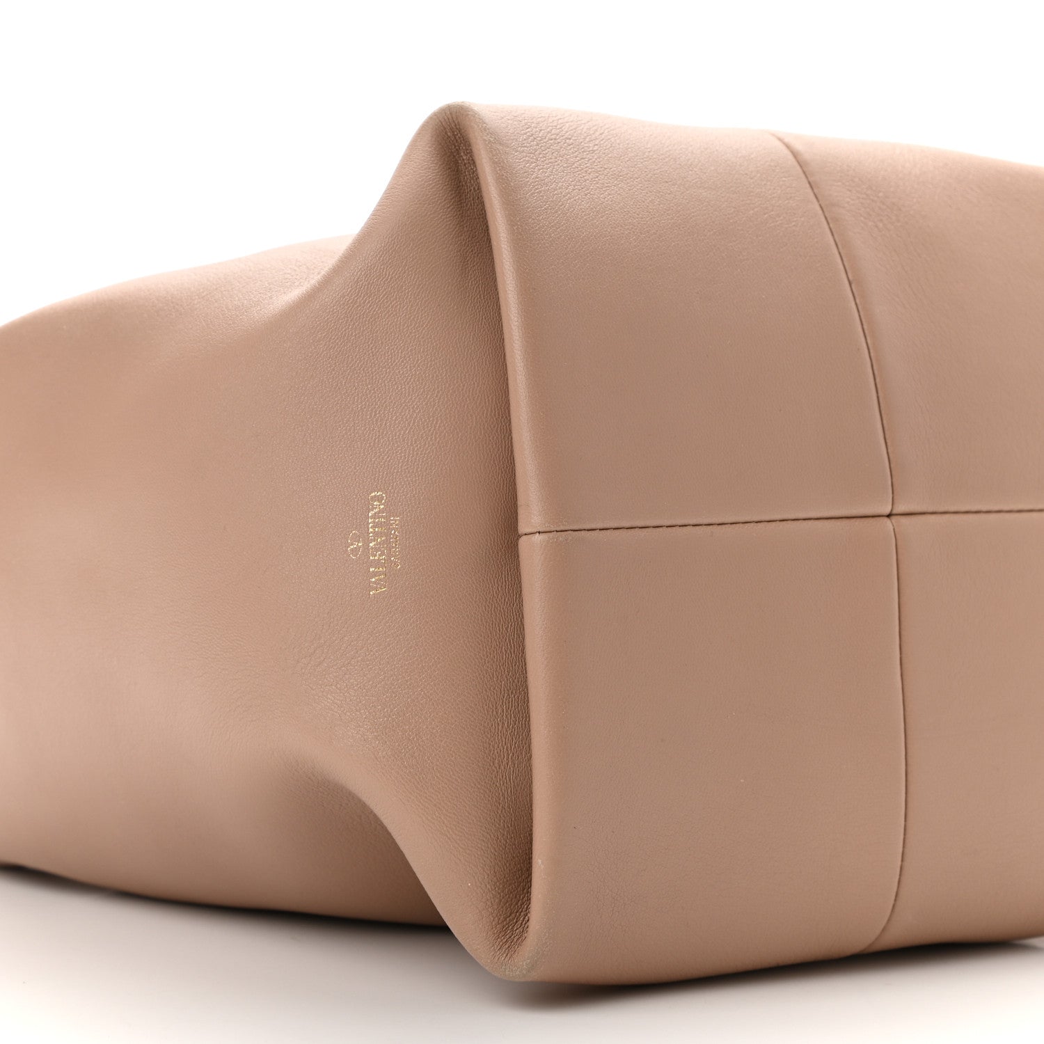 Valentino Garavani Nappa Small Roman Stud Hobo Rose Cannelle 8 of 10