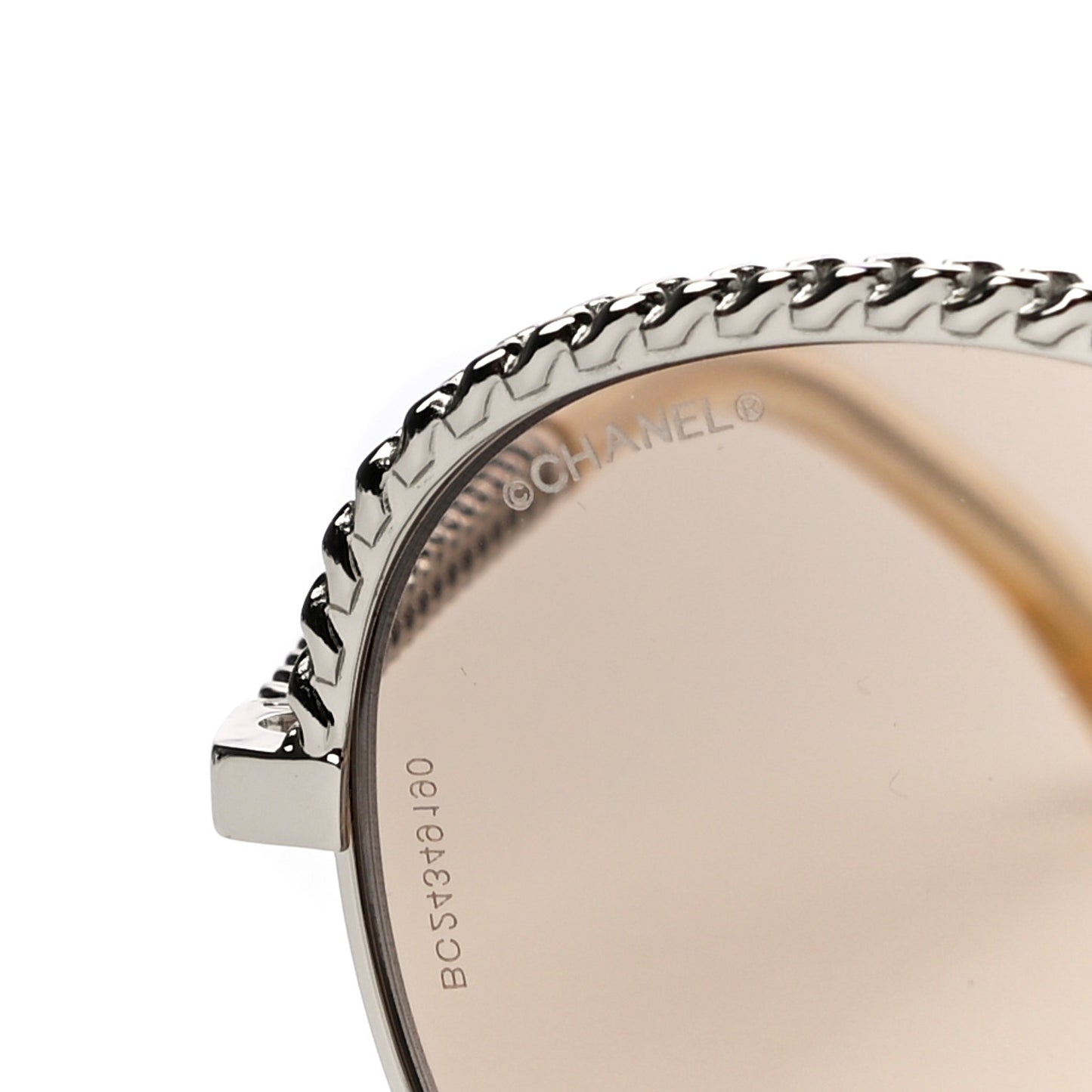 Chain Pantos Sunglasses 4242 Silver Brown