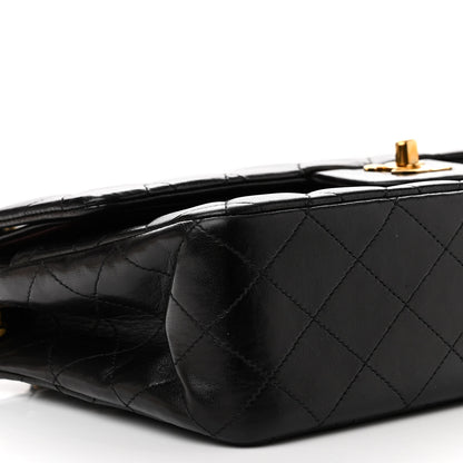 Chanel Lambskin Quilted Medium Double Flap Black 10 of 14