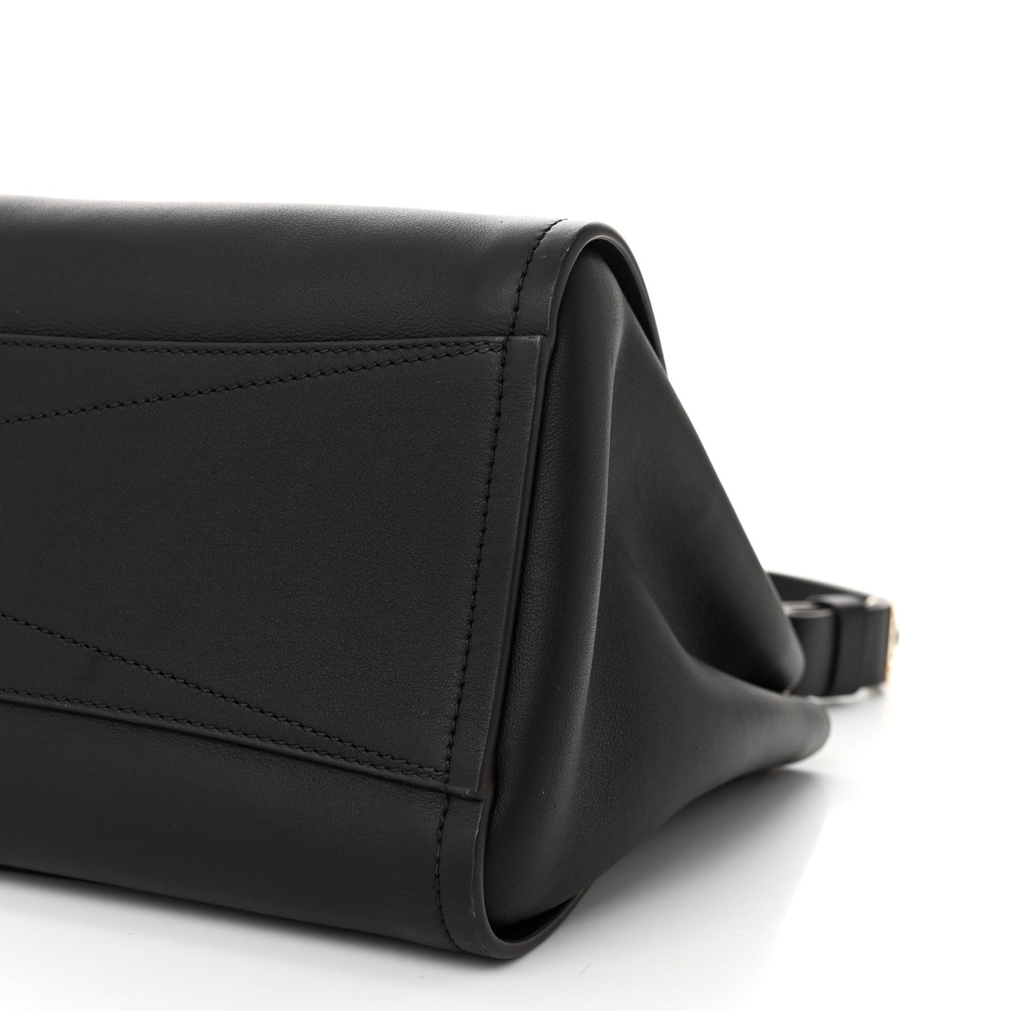 Calfskin Small Mystic Shoulder Bag Black