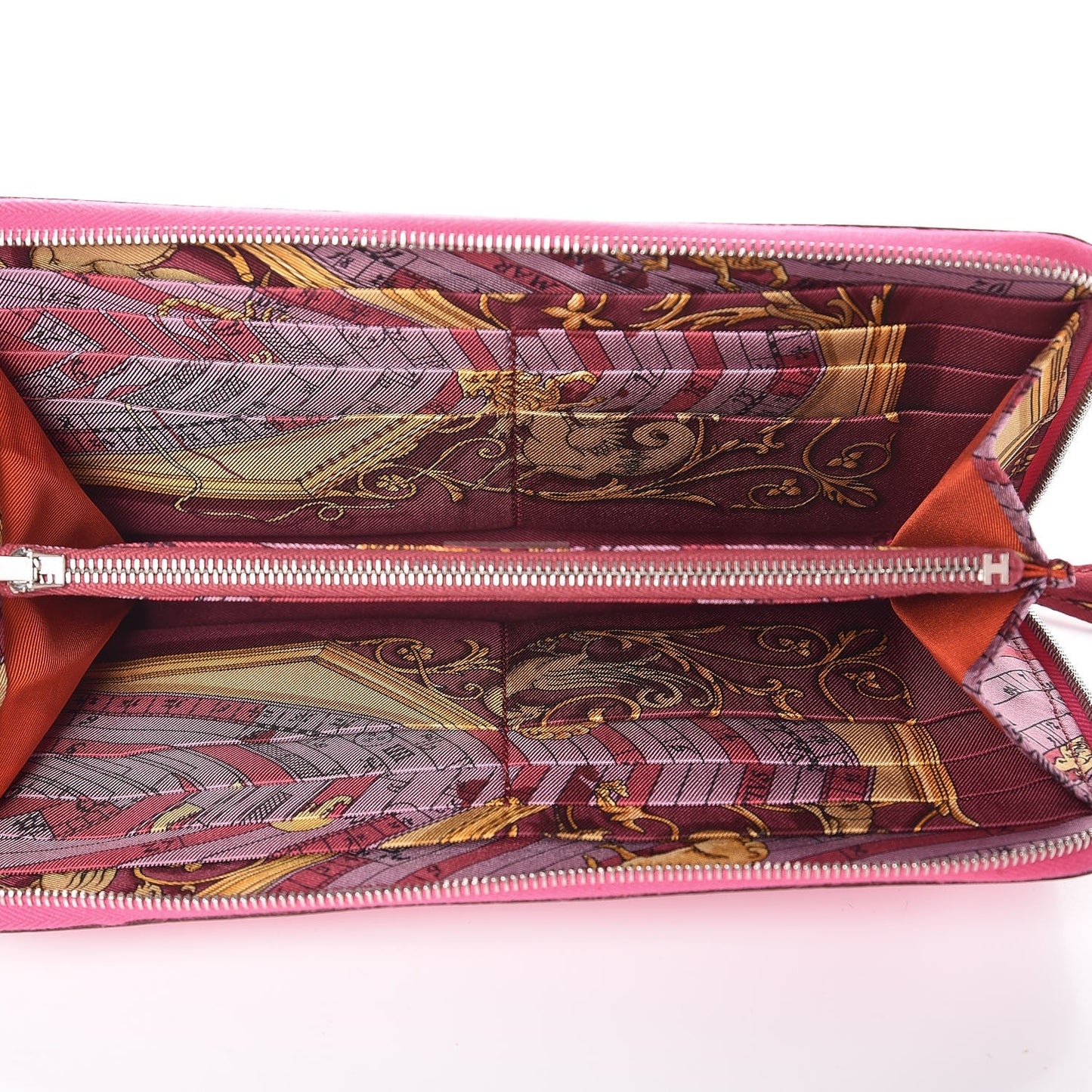 Epsom Silk'in Wallet Rose Tyrien