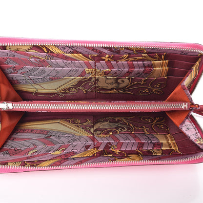 Hermes Epsom Silk'in Wallet Rose Tyrien 5 of 8