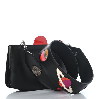 Hermes Veau Monsieur Lizard Ostrich Spaceship Sac A Malice Black Multicolor 4 of 18