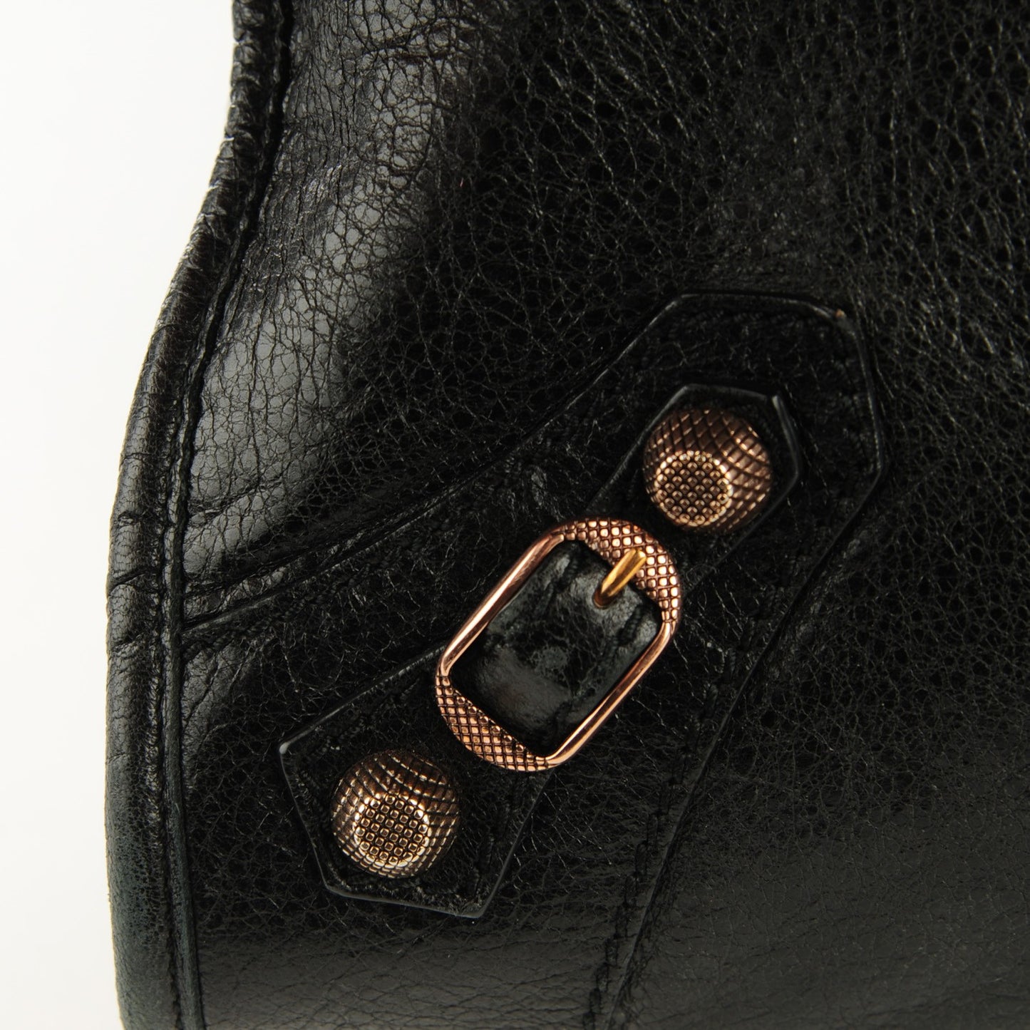 Agneau Giant 12 Rose Gold Hardware City Black
