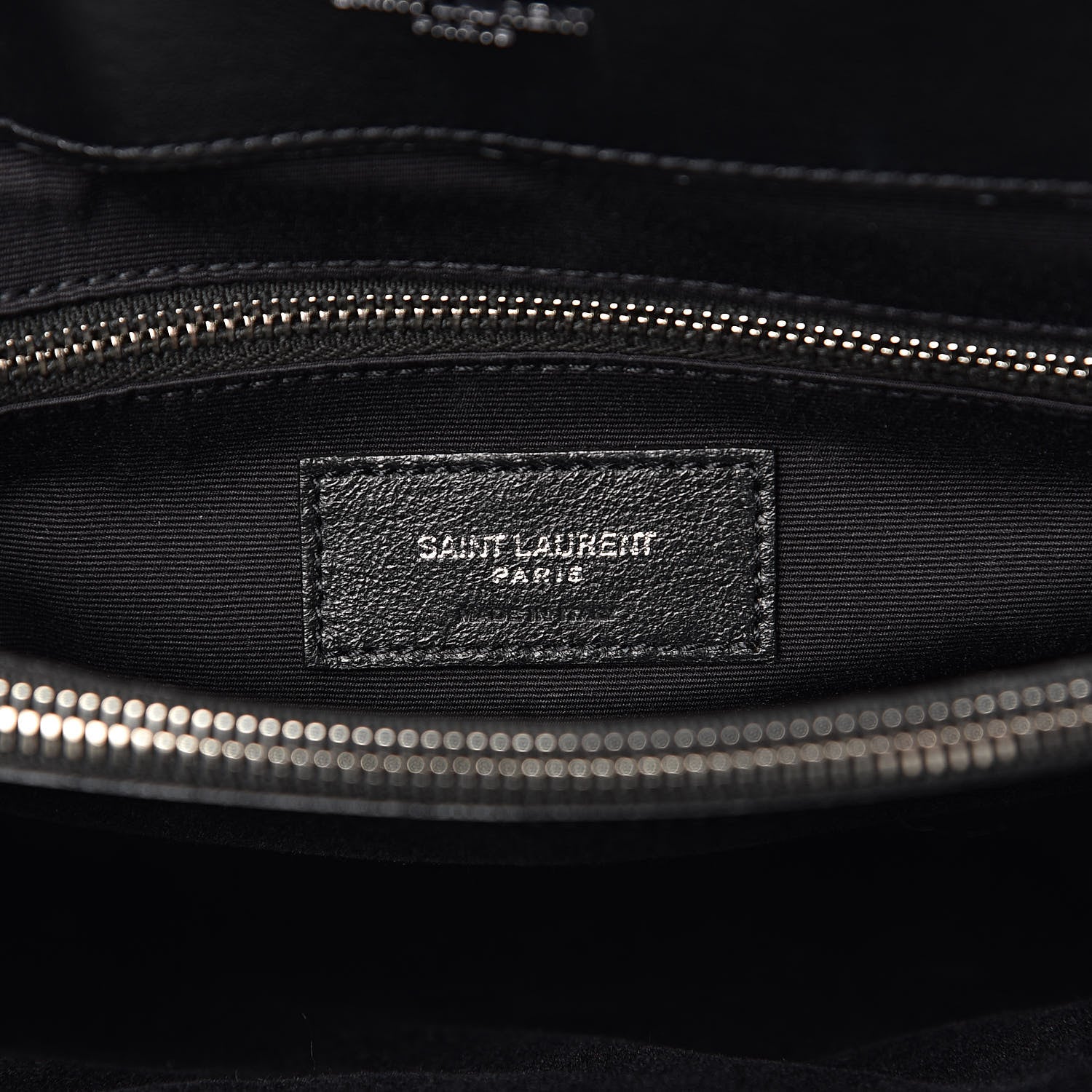 Saint Laurent Calfskin Y Quilted Monogram Medium Loulou Chain Satchel Black 9 of 11