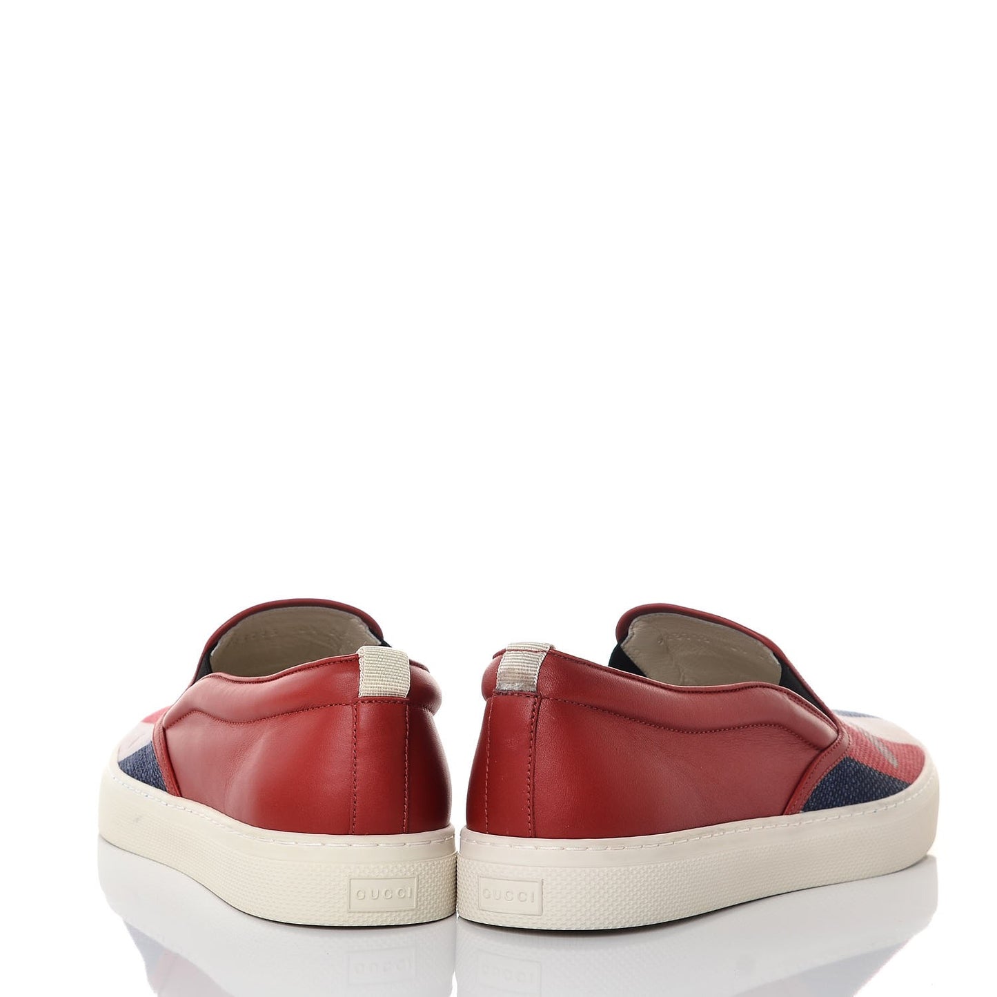Canvas Sylvie Stripe Logo Mens Dublin Slip On Sneakers 10.5 Mystic White Hibiscus Red Maritime