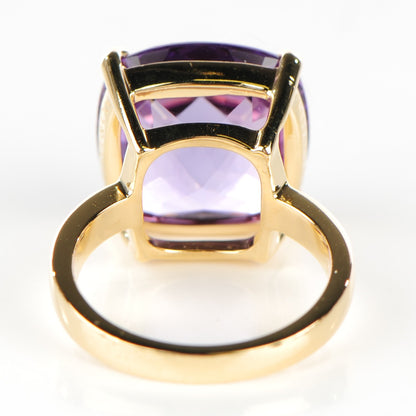 Tiffany 18K Yellow Gold Amethyst Sparklers Cocktail Ring 50 5.25 3 of 5