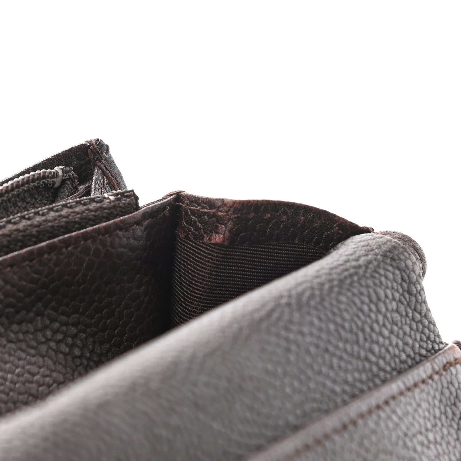 Chanel Caviar Timeless CC Yen Wallet Brown 12 of 12