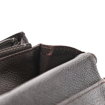 Chanel Caviar Timeless CC Yen Wallet Brown 12 of 12