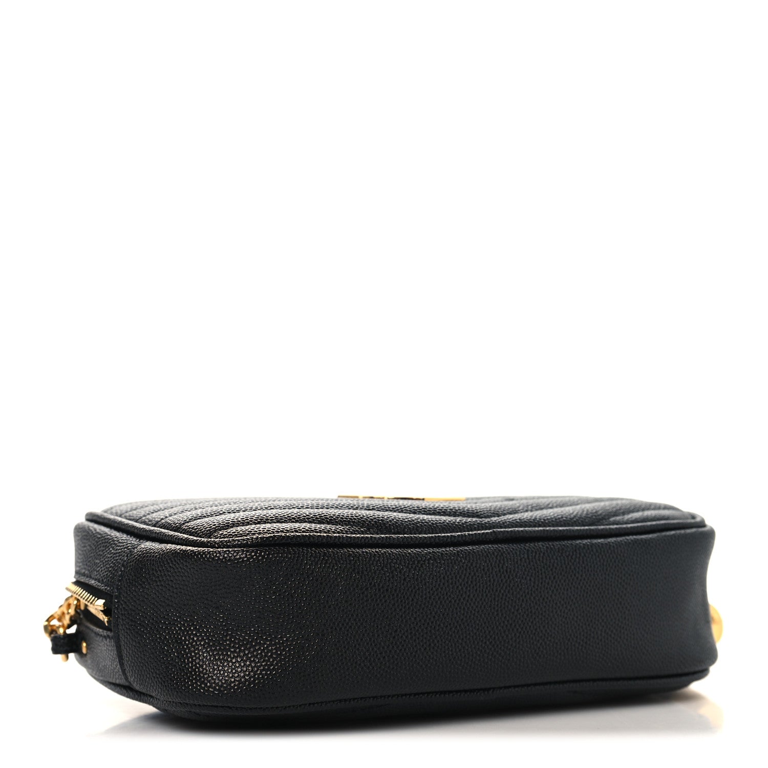 Saint Laurent Grain De Poudre Matelasse Monogram Mini Lou Camera Bag Black 4 of 11