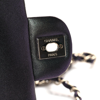 Chanel Iridescent Lambskin Quilted Mini Rectangular Flap Black 12 of 14