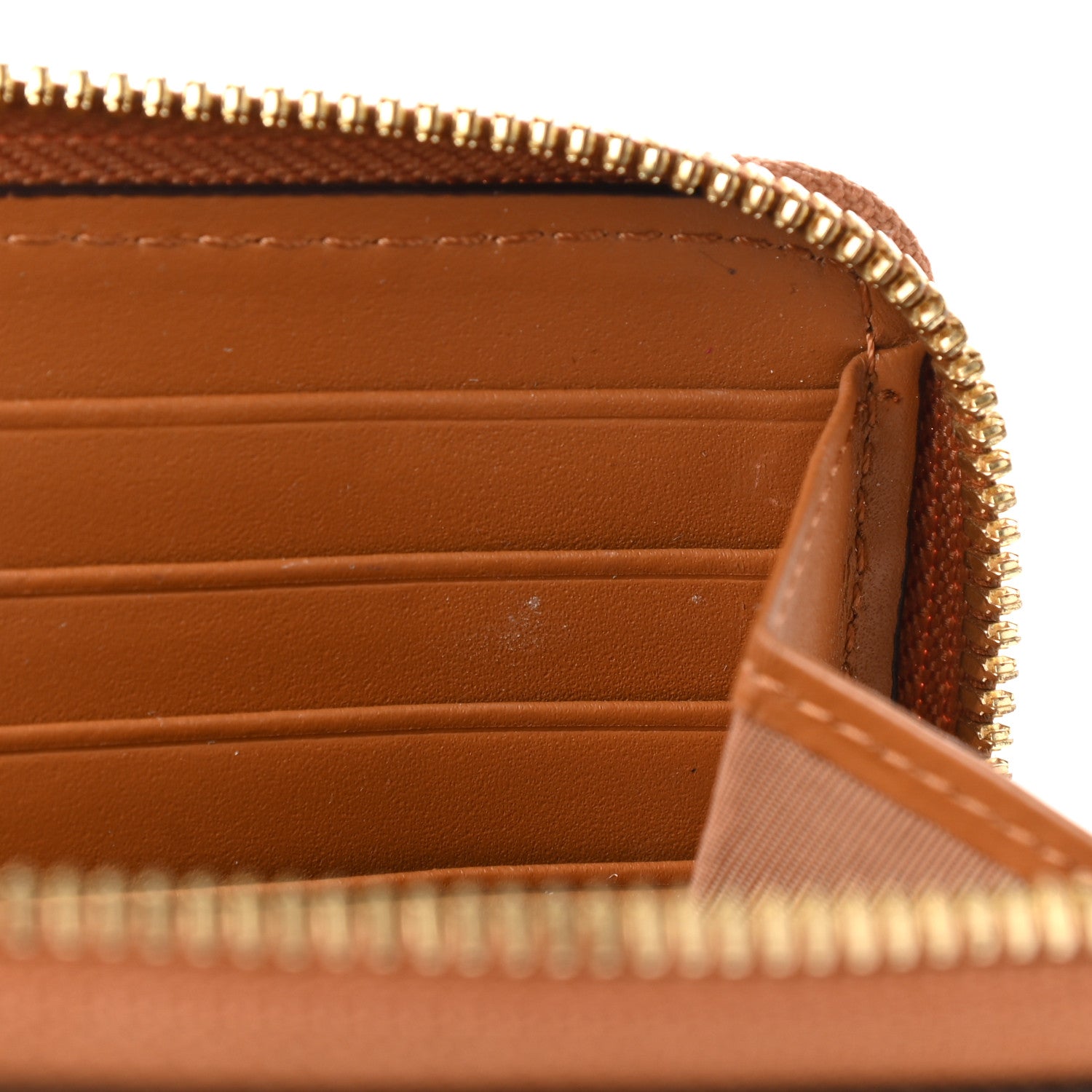 MCM Visetos Large Zip Around Wallet Cognac 8 of 9