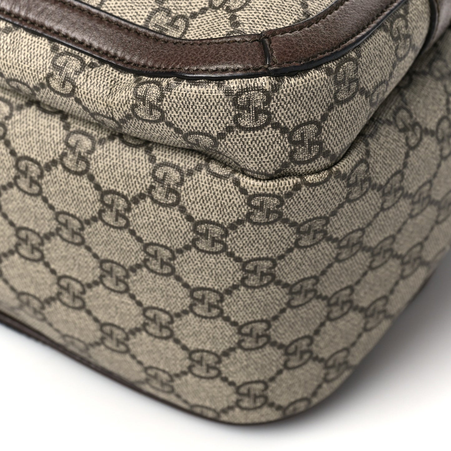 GG Supreme Monogram Medium Ophidia Day Backpack Brown