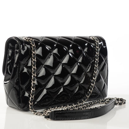 Chanel Patent Quilted Small Coco Shine Flap Black 3 of 7